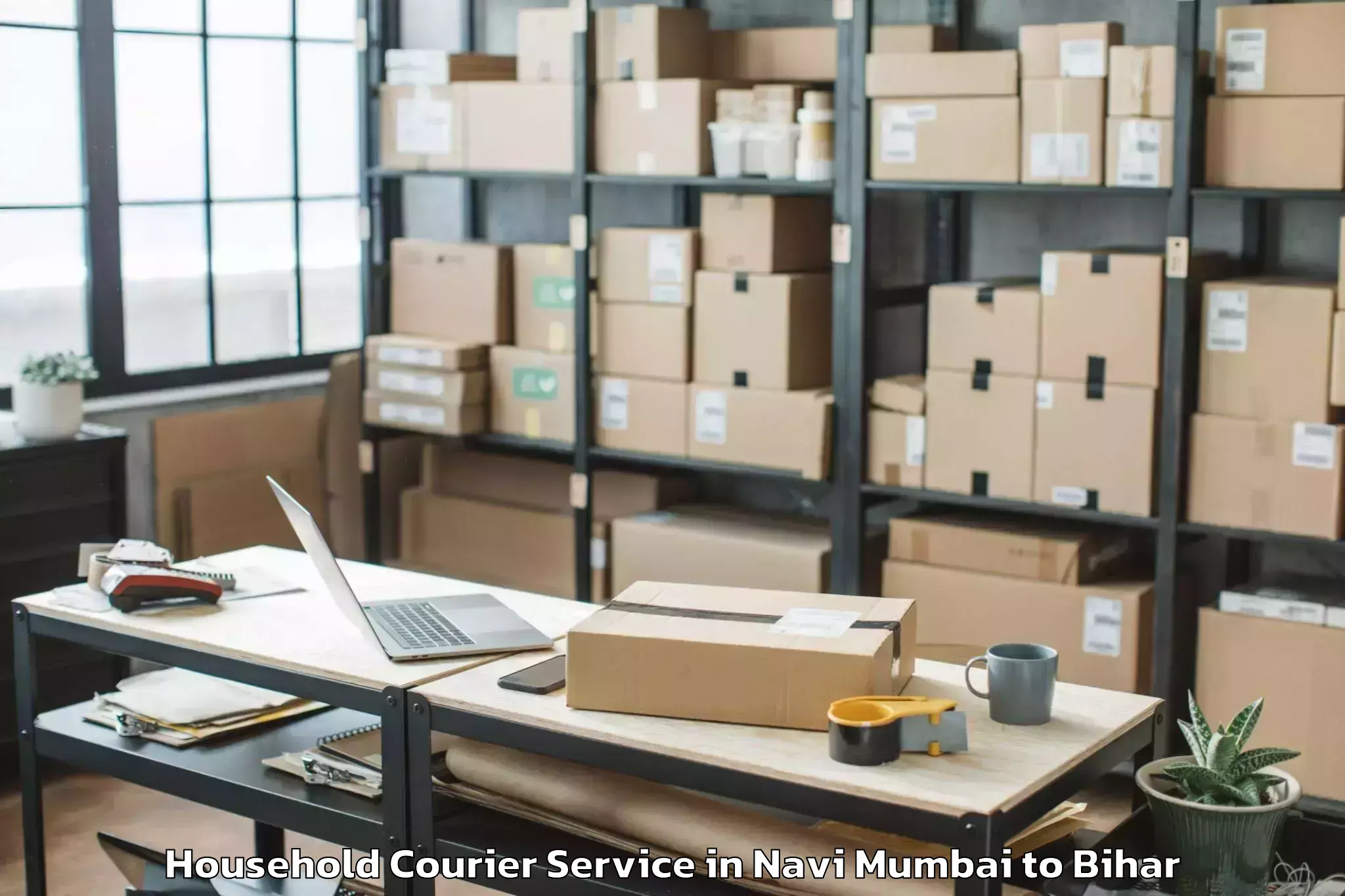 Trusted Navi Mumbai to Cheria Bariarpur Household Courier